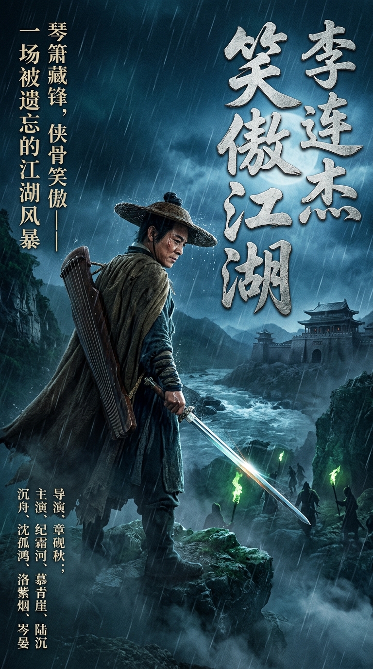 《李连杰笑傲江湖》主视觉海报